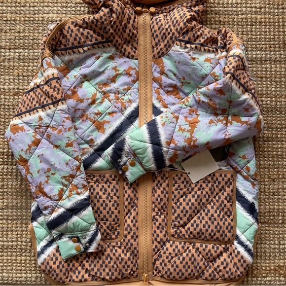 NEW Free People Pria Printed Packable Puffer Jacket - Picture 10 of 13